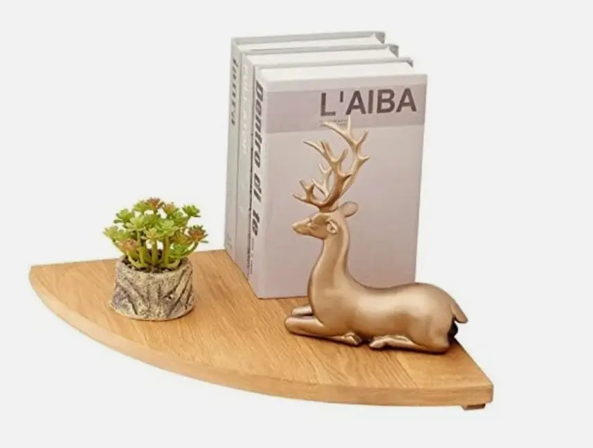 מדף עץ פינתי 35.5 ס"מ