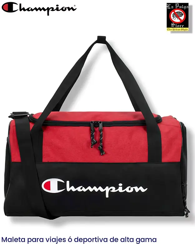 תיק ספורט Champion אדום-שחור – נוכחות של אלופים
