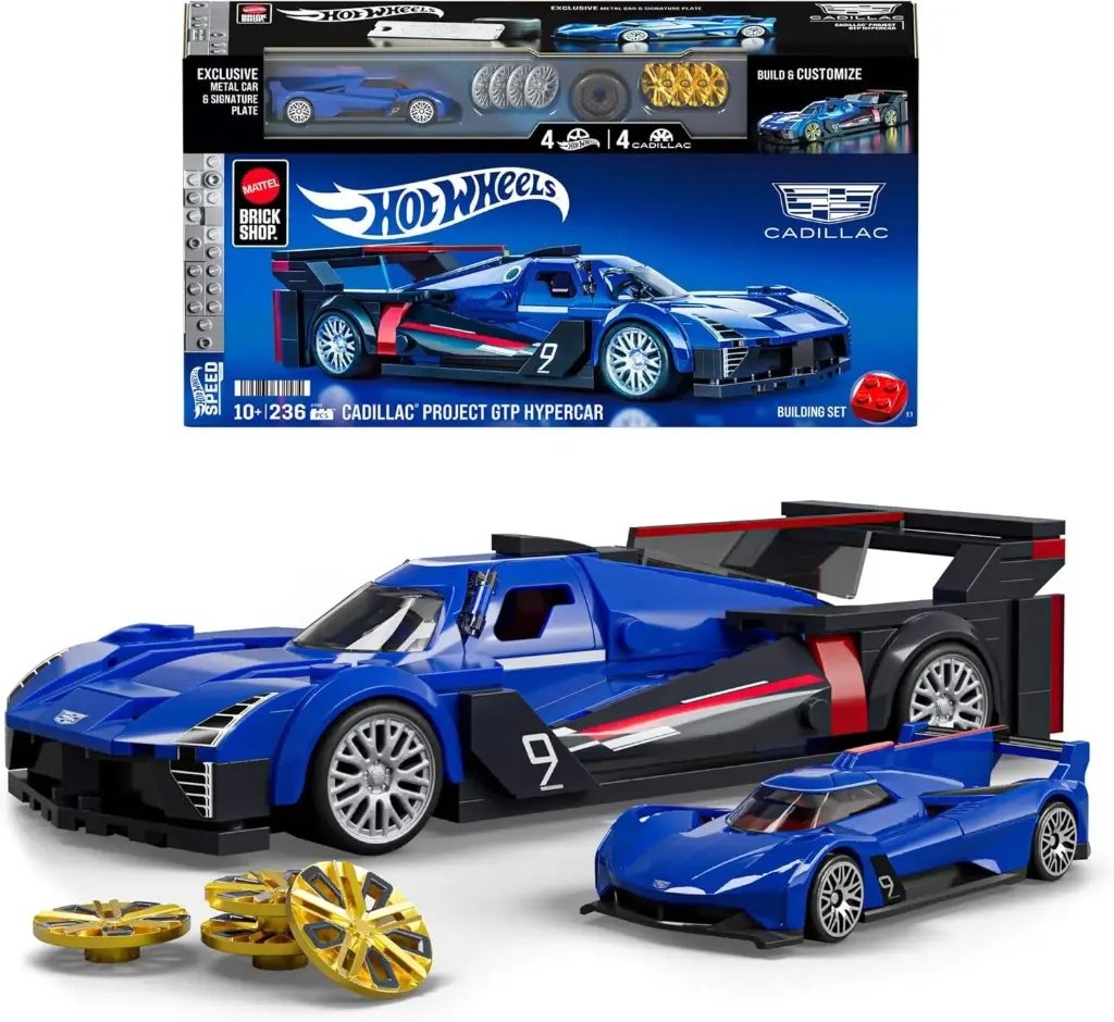 דגם לבנייה Cadillac Project GTP Hypercar – בקנה מידה 1:32 מבית Mattel Brick Shop