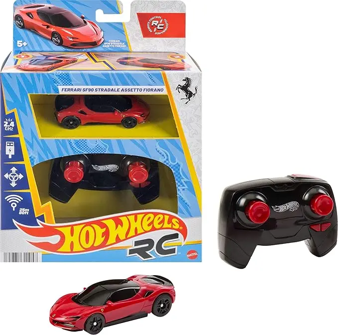 רכב שלט Hot Wheels® RC Ferrari SF90 Stradale – בקנה מידה 1:64