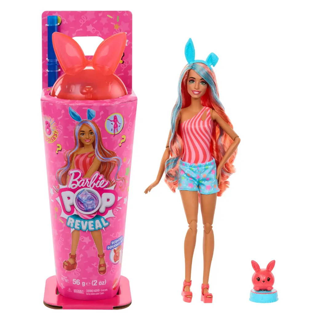 Barbie Pop Reveal – סדרת שייקים עם 8 הפתעות בגילוי חושי!