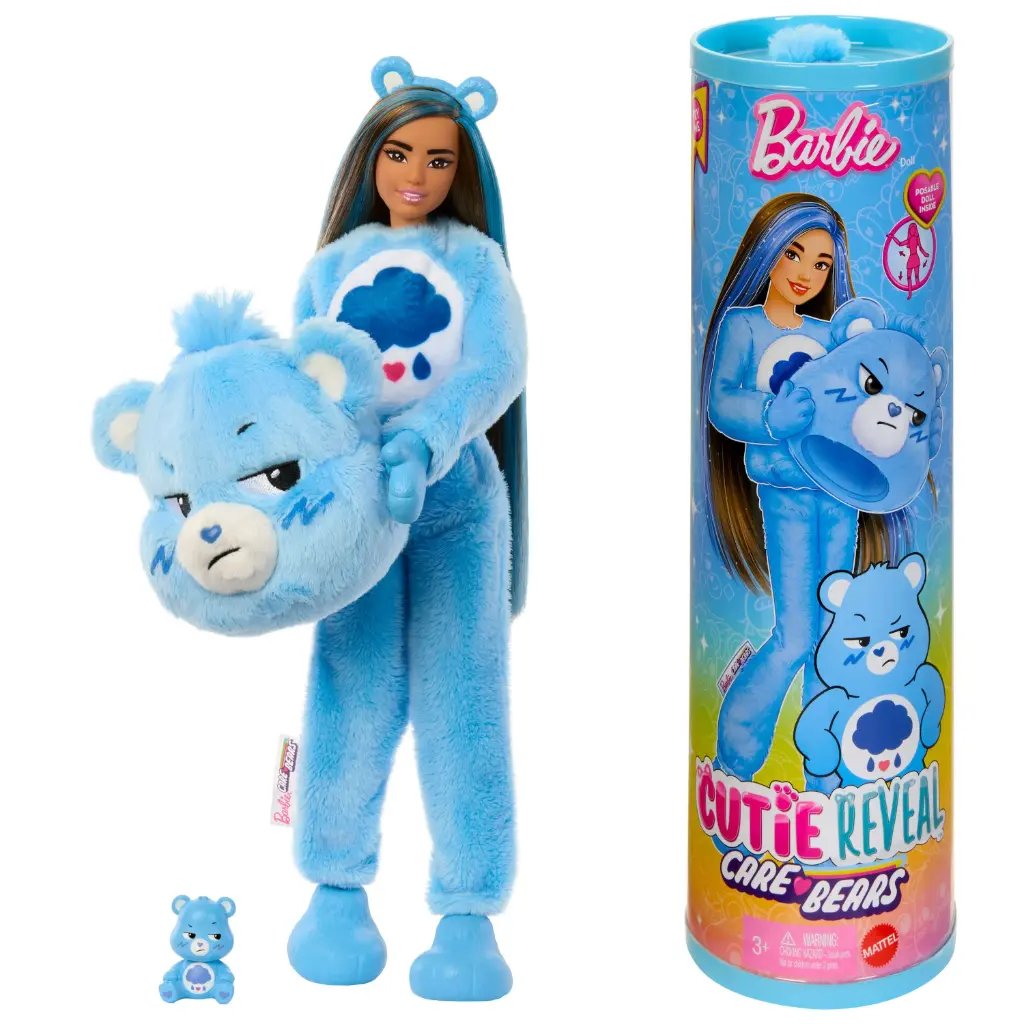 Barbie Cutie Reveal x Care Bears – גילוי מתוק עם 10 הפתעות קסומות!