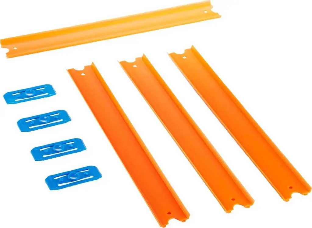 Hot Wheels – סט מסילות 4 ישרות + 4 מחברים