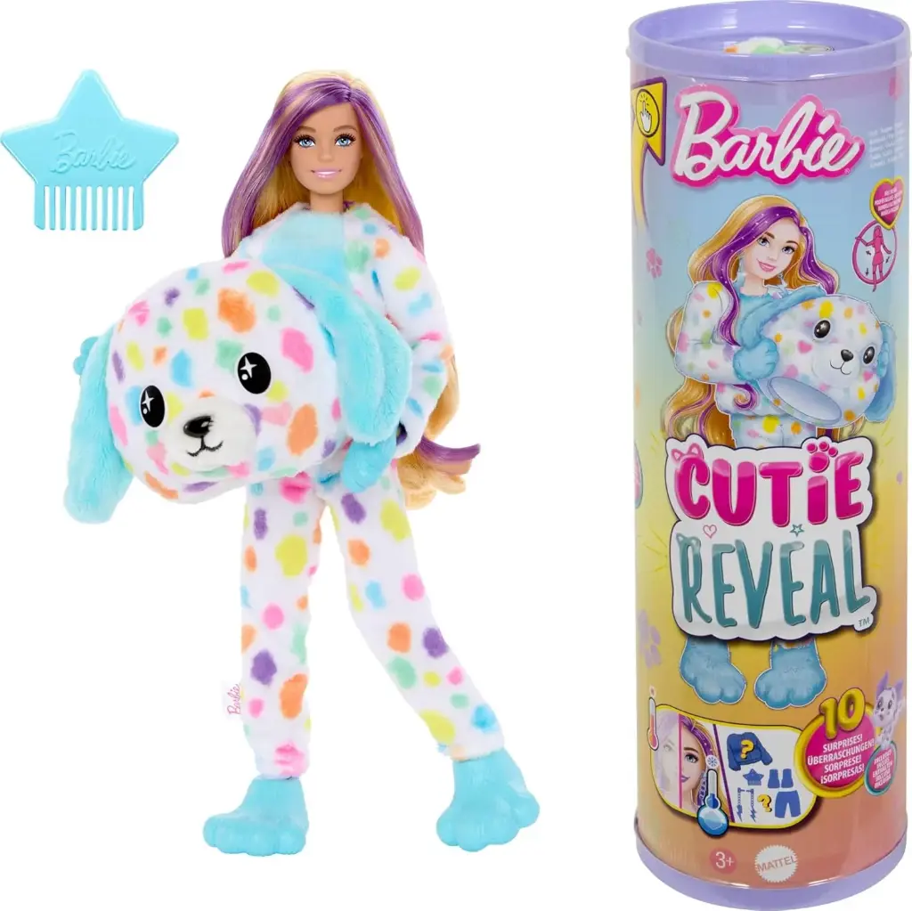 Barbie Cutie Reveal – סדרת Color Dream עם 10 הפתעות חלומיות!