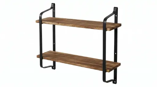 [285242] מדפי ספרים צפים בסגנון כפרי – "Rustic Floating Book Shelves" מבית Greenco