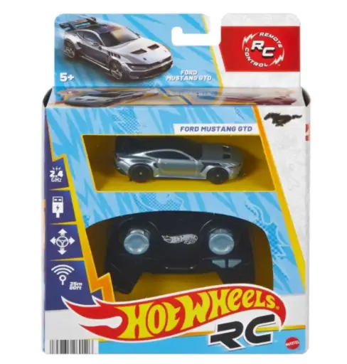 [02514456] הוט ווילס מכונית שלט רחוק פורד מוסטנג 1:64