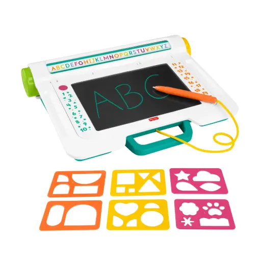 [02516096] Fisher-Price® Learn & Doodle Desk – שולחן כתיבה וציור עם הפתעות לימודיות