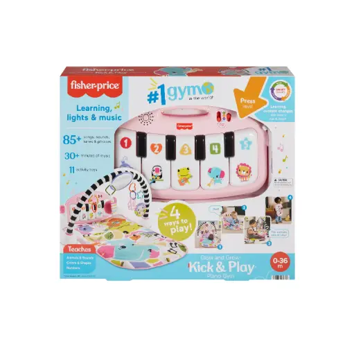 [02511416] Fisher-Price® Glow & Grow™ – משטח פעילות מוזיקלי עם פסנתר מאיר