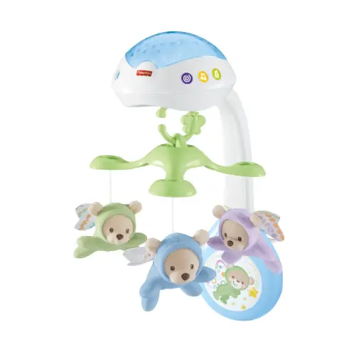 [02490596] Fisher-Price® Butterfly Dreams™ – מובייל הקרנה מוזיקלי 3 ב-1